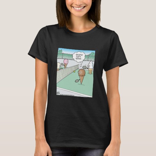 Soft Serve Eis-Tennis T-Shirt (Vorderseite)