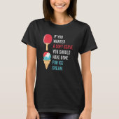 Soft Serve Ice Cream Back Spin Tischtennis Paddel T-Shirt (Vorderseite)