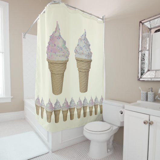 Soft Serve Ice Cream Duschvorhang (Beispiel)