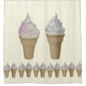 Soft Serve Ice Cream Duschvorhang (Vorderseite)