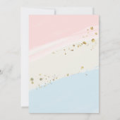 Soft Service Ice Cream Gender offenbaren rosa und Einladung (Rückseite)