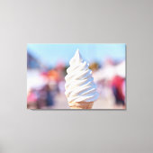 Soft servieren Eis Post Leinwanddruck (Vorderseite)