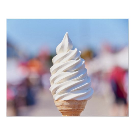 Soft servieren Eis Post Poster (Vorderseite)