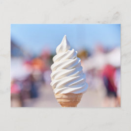 Soft servieren Eis Postkarte