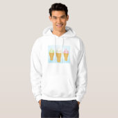 Soft servieren Ice Cream Cones Spaß Sommerabend Hoodie (Vorne ganz)