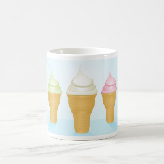 Soft servieren Ice Cream Cones Spaß Sommerabend Kaffeetasse (Mittel)