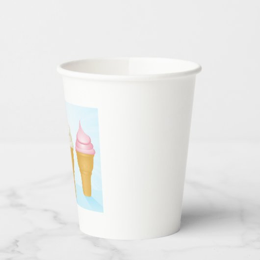 Soft servieren Ice Cream Cones Spaß Sommerabend Pappbecher (Links)