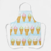Soft servieren Ice Cream Cones Spaß Sommerabend Schürze (Vorderseite)