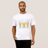 Soft servieren Ice Cream Cones Spaß Sommerabend T-Shirt (Vorne ganz)