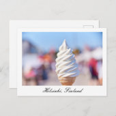 Soft servieren Sie Eis in Helsinki, Finnland, Post Postkarte (Vorne/Hinten)