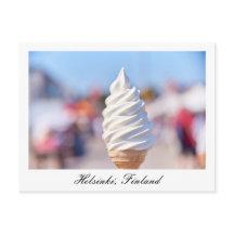 Soft servieren Sie Eis in Helsinki, Finnland, Post