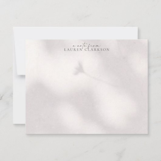 Soft Shadow  Note Card Einladung (Vorderseite)