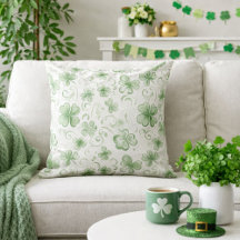 Soft Shamrock Whispers in Sage Green
