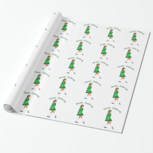 Soft Shoe Irischer Tänzer in Grün Geschenkpapier
