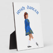 Soft Shoe Irish Dancer in Blue Fotoplatte (Seite)