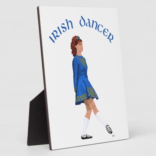 Soft Shoe Irish Dancer in Blue Fotoplatte (Seite)