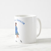 Soft Shoe Irish Dancer in Blue Kaffeetasse (VorderseiteRechts)