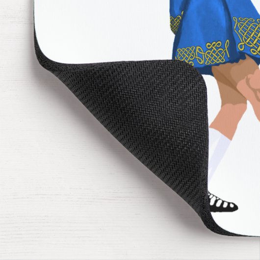 Soft Shoe Irish Dancer in Blue Mousepad (Ecke)
