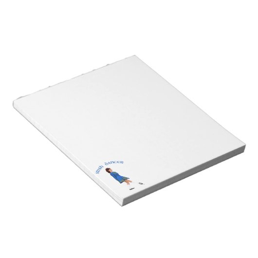 Soft Shoe Irish Dancer in Blue Notizblock (angewinkelt)