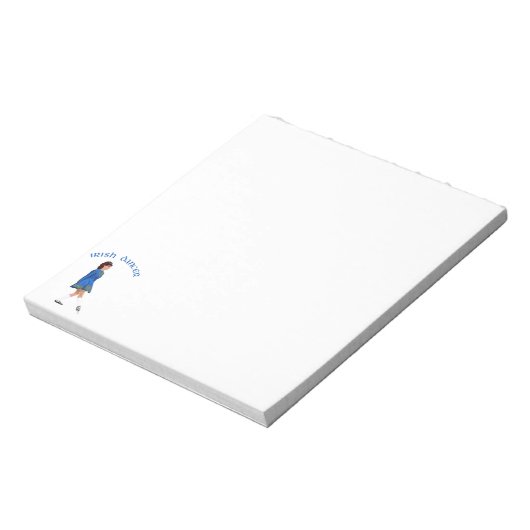 Soft Shoe Irish Dancer in Blue Notizblock (Rotiert)