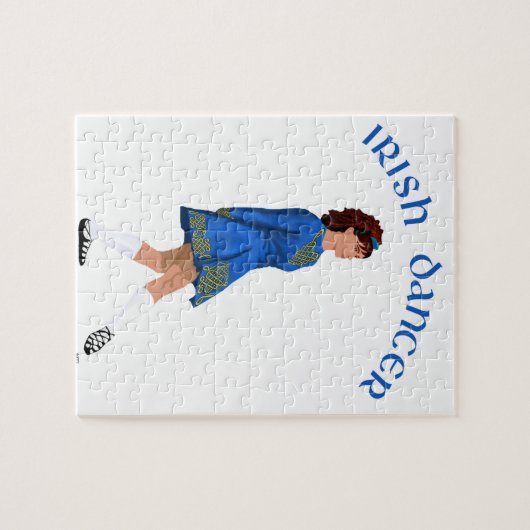 Soft Shoe Irish Dancer in Blue Puzzle (Horizontal)