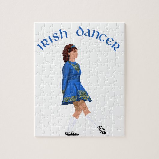 Soft Shoe Irish Dancer in Blue Puzzle (Vertikal)
