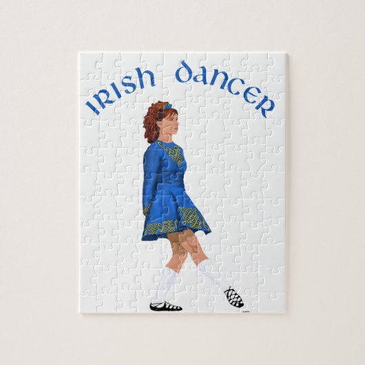 Soft Shoe Irish Dancer in Blue Puzzle (Vertikal)