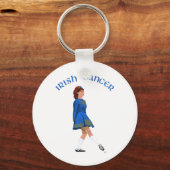 Soft Shoe Irish Dancer in Blue Schlüsselanhänger (Vorderseite)
