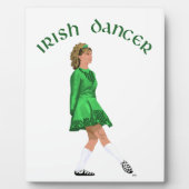Soft Shoe Irish Dancer in Green Fotoplatte (Vorderseite)