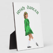 Soft Shoe Irish Dancer in Green Fotoplatte (Seite)