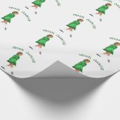 Soft Shoe Irish Dancer in Green Geschenkpapier (Ecke)