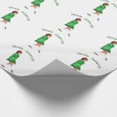Soft Shoe Irish Dancer in Green Geschenkpapier (Ecke)