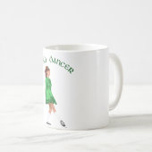 Soft Shoe Irish Dancer in Green Kaffeetasse (VorderseiteRechts)
