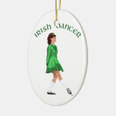 Soft Shoe Irish Dancer in Green Keramik Ornament (Links)