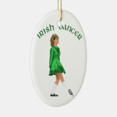 Soft Shoe Irish Dancer in Green Keramikornament (Rechts)