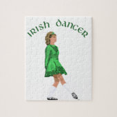 Soft Shoe Irish Dancer in Green Puzzle (Vertikal)