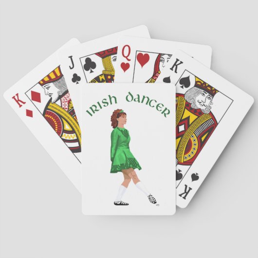 Soft Shoe Irish Dancer in Green Spielkarten (Rückseite)