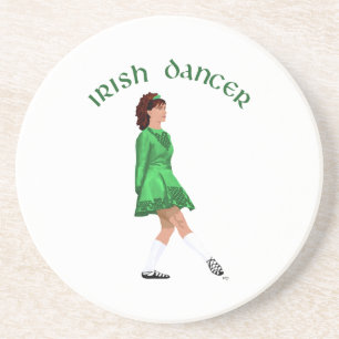 Soft Shoe Irish Dancer in Green Untersetzer