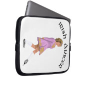 Soft Shoe Irish Dancer in Pink Laptopschutzhülle (Vorne Rechts)