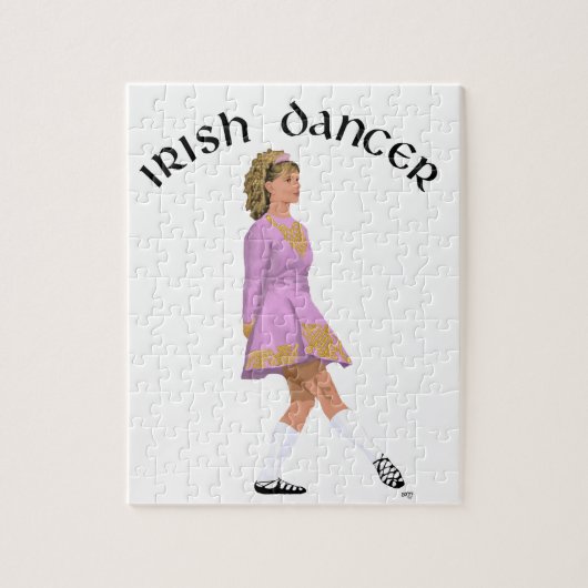 Soft Shoe Irish Dancer in Pink Puzzle (Vertikal)