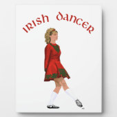 Soft Shoe Irish Dancer in Red Fotoplatte (Vorderseite)