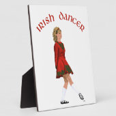 Soft Shoe Irish Dancer in Red Fotoplatte (Seite)