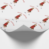 Soft Shoe Irish Dancer in Red Geschenkpapier (Ecke)