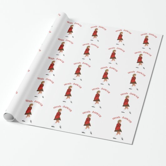 Soft Shoe Irish Dancer in Red Geschenkpapier (Ungerollt)