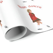 Soft Shoe Irish Dancer in Red Geschenkpapier (Rolleneckpunkt)