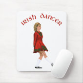 Soft Shoe Irish Dancer in Red Mousepad (Mit Mouse)