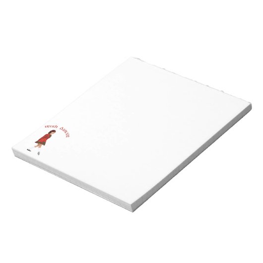 Soft Shoe Irish Dancer in Red Notizblock (Rotiert)