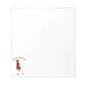 Soft Shoe Irish Dancer in Red Notizblock (Vorderseite)