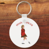 Soft Shoe Irish Dancer in Red Schlüsselanhänger (Vorderseite)