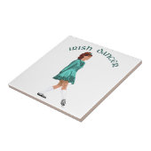 Soft Shoe Irish Dancer in Türkis Fliese (Seite)